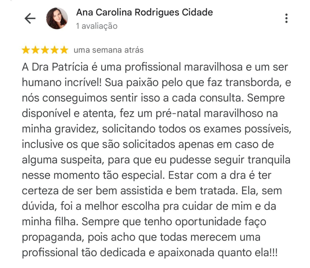 Dra Patrícia Kuhn, a sua melhor opção de obstetra.