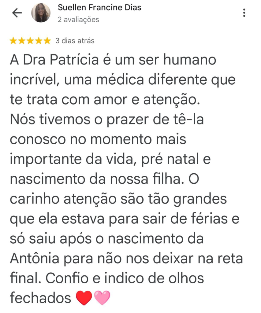 Dra Patrícia Kuhn, a sua melhor opção de obstetra.